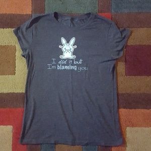 *GUC* Happy Bunny T-shirt-Girls